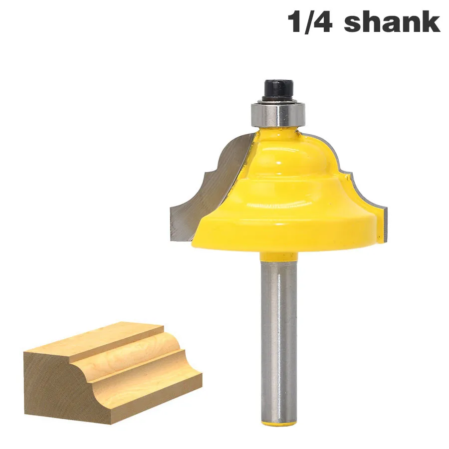 

1pcs 1/4mm Shank Milling Cutter Woodwork Double Roman Ogee Edging Router Large Dovetail Router Bit Cutter Woodworking For Tools