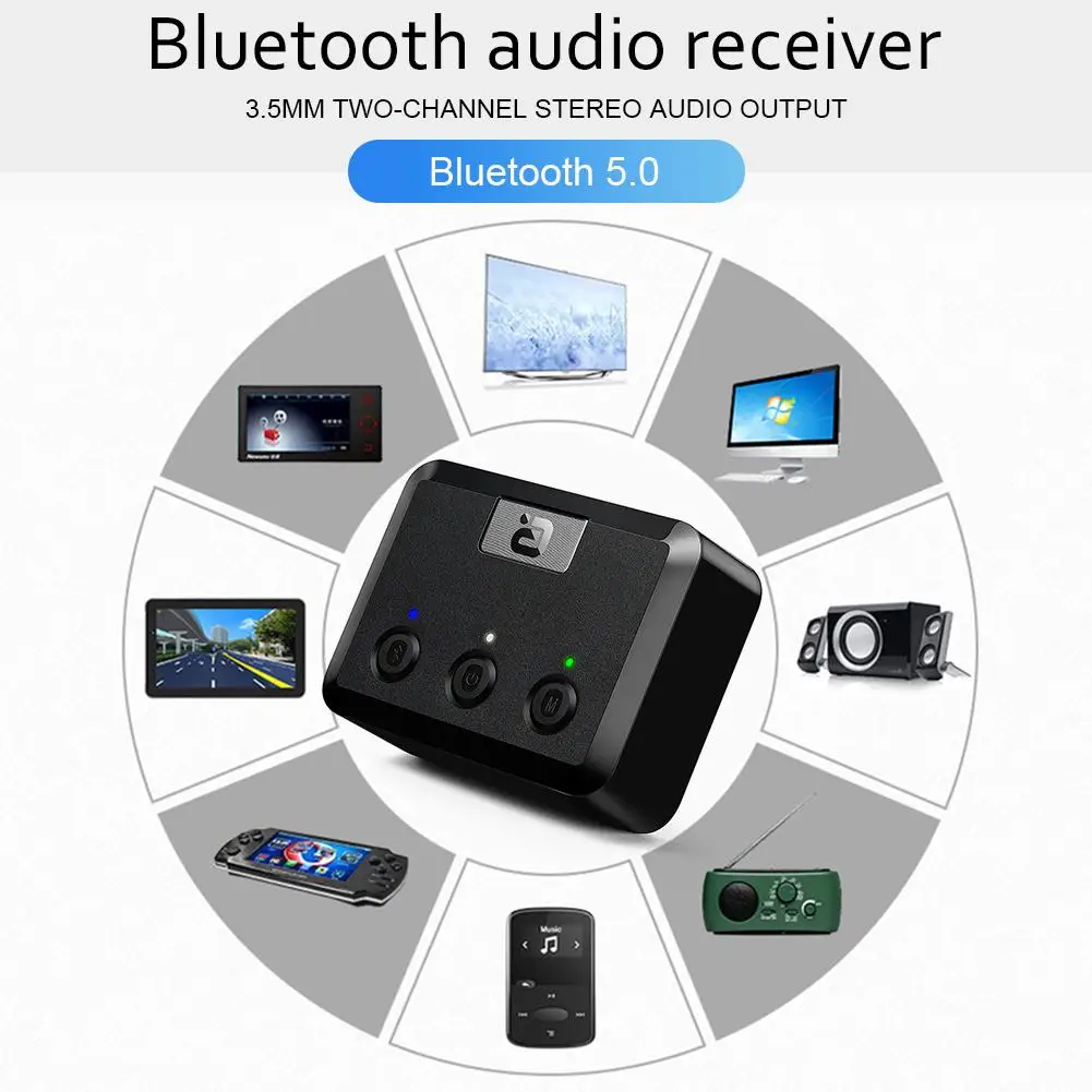Беспроводной Bluetooth аудио приемник 5,0 HD музыкальный адаптер цифровой волоконный аудио приемник 2RCA 3,5 мм разъем для MR235PRO