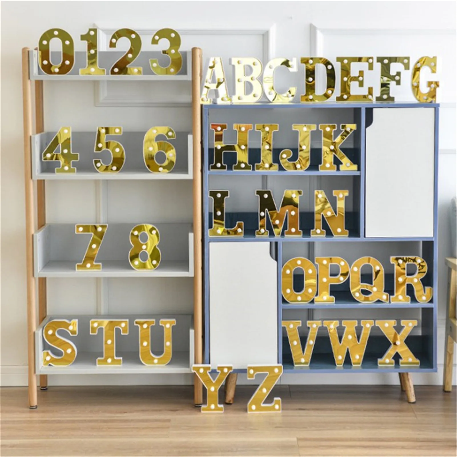 16/22 Cm Luminous 0-9 Digital LED 3D Number Light AAA Battery Lamp Night For Party Birthday Wedding DIY Christmas Decor | Лампы и