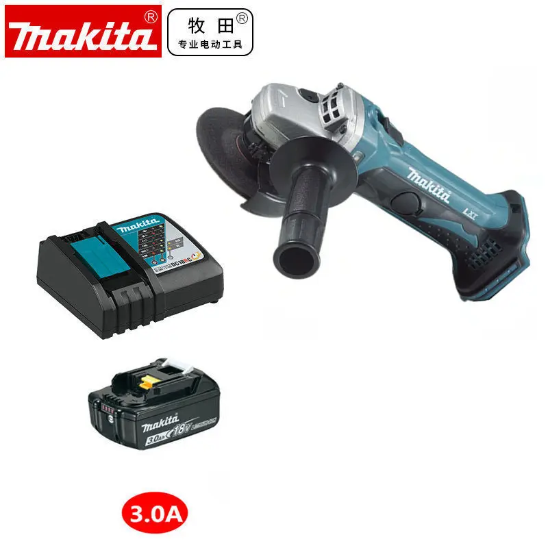 Makita DGA402Z DGA402 DGA402SFJ DGA402RME Беспроводная угловая шлифовальная машина Диаметр колеса 100 мм " 18 в Замена для DGA452 BGA452 - Цвет: DGA402 D