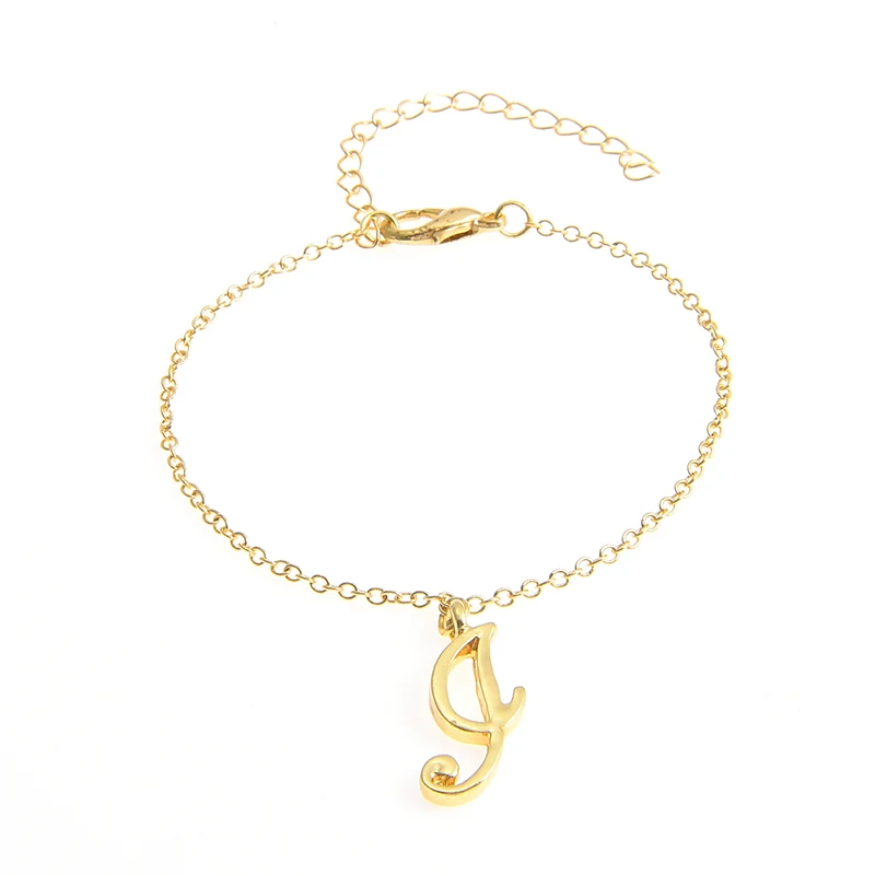 Уникальные персонализированные буквы браслет, маленькая начальная браслет, Английский алфавит браслет для пары, подарок для нее-идея подарка