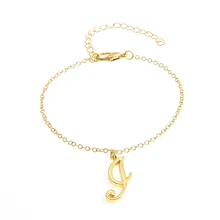 Уникальные персонализированные буквы браслет, маленькая начальная браслет, Английский алфавит браслет для пары, подарок для нее-идея подарка