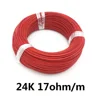 All Size 24K Fluoroplastic Jacket Carbon Fiber Heating Cable 17 Ohm/m Warm Floor Heating Wire ► Photo 1/6
