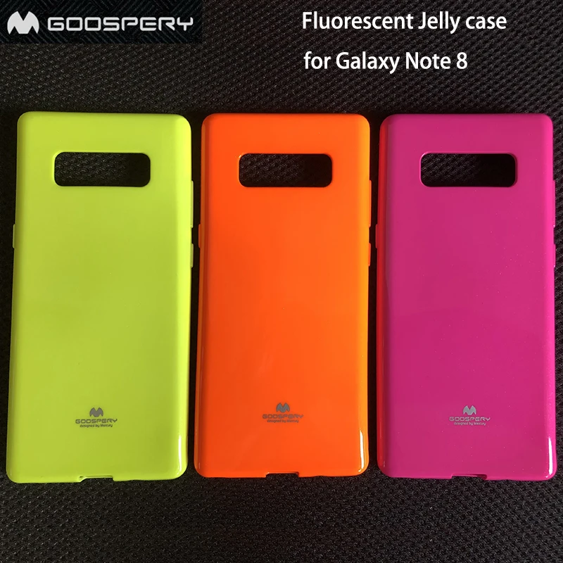 

100% Genuine Mercury Goospery Fluorescent Shining Pearl Jelly TPU Soft Case Cover For Samsung Galaxy Note 8