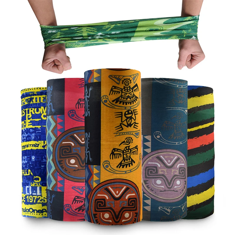 Windproof Sport Head Scarf Polyester Scarves Bike Magic Bandana Men Headbands Cycling Bandanas Women Breathable Seamless | Аксессуары