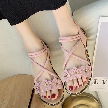 

2020 New Girls Sandals Baby Princess Sandals Spring Summer Non-Slip Soft Bottom Parent-Child Shoes Fashion Girls Shoes