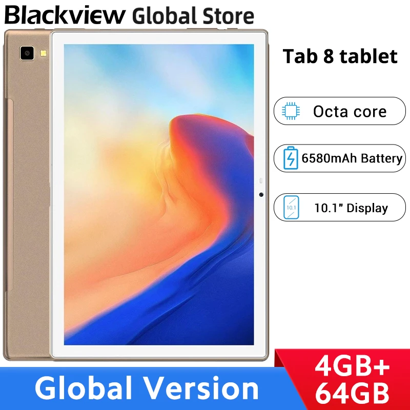cheap note taking tablet Global Version Blackview Tab 8 tablets 4GB RAM 64GB ROM Octa core 10.1" Display Android 10 6580mAh Battery best cheap tablet
