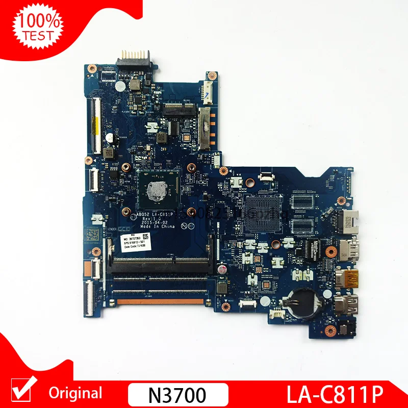 Оригинальная материнская плата для HP павильон 15-AC Core N3700 SR29E 816812-001 817847-601 816812-601 ABQ52