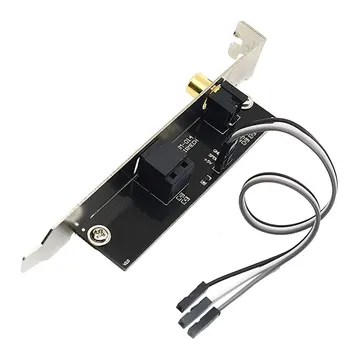 

DTSAC3LPCM SPDIF Daughter Card Optical Fiber Coaxial Digital Sound Card Baffle DAC DTS Decoder for General Motherboard