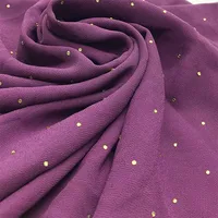 Luksusowe złota szyfonowa szalik na głowę stałe miękkie długie szale muzułmańskie dla kobiet hidżab musulman femme szal i Wrap foulard islamique 6