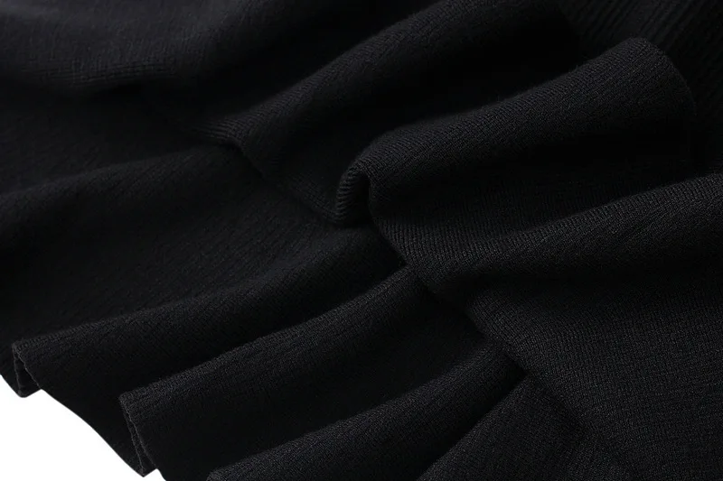Женская Осенняя НОВАЯ Трикотажная юбка миди в стиле русалки из смеси кашемира, облегающая юбка до колен, вязаные юбки серого цвета и цвета
