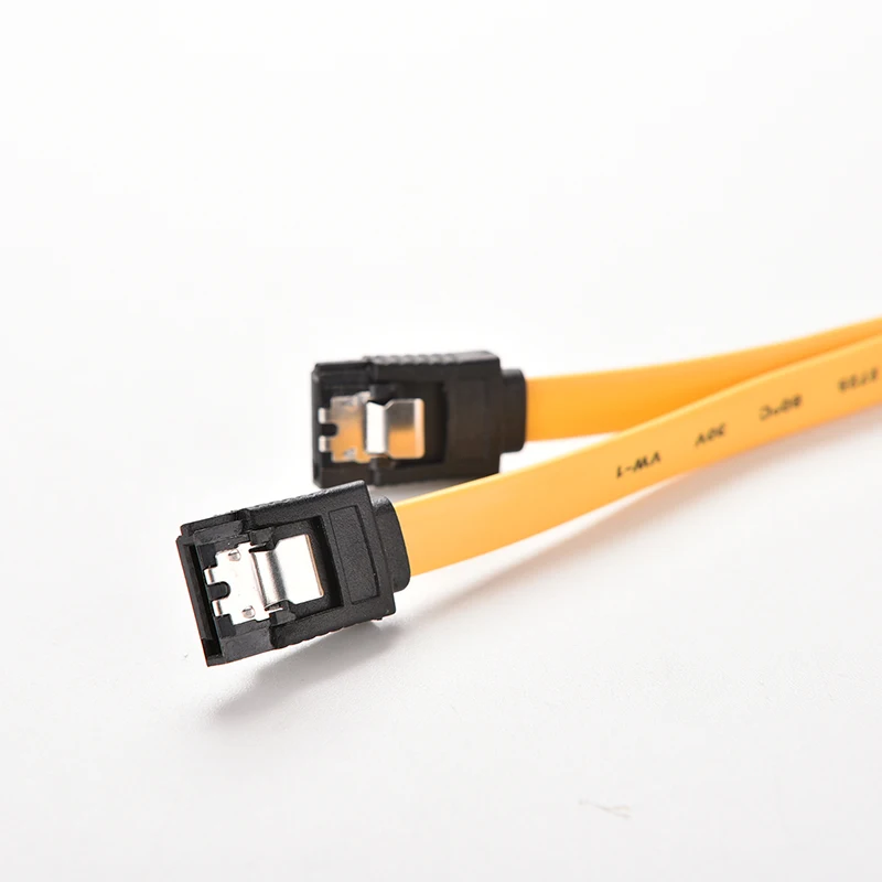 2 Pcs serial ATA SATA 3 RAID Data Hard Drive Disk Signal Cables Yellow Red Straight High Speed Cable | Автомобили и мотоциклы