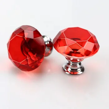

12Pcs 30mm Diamond Shape Crystal Glass Knobs Cabinet Drawer Cupboard Handle Pull Knobs Kitchen Handles Furniture Handle Hardware