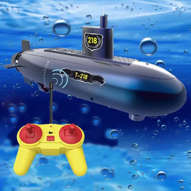 Updated Version RC Submarine Education Puzzle 2.4GHz Wireless Remote Control Electric Submarines Model Gift Toy For Children Kid 1