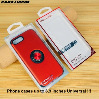 

300pcs 6.9inch Universal PVC Gold Stamping Retail Packaging For iPhone 12 11 XR XS Max Samsung Huawei Phone Cases Package Box