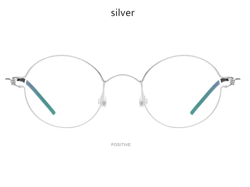 Чистый титан без оправы круглый компьютерный синий светильник очки Рамка для мужчин и женщин гибкая оправа для очков Мужской Ультра светильник очки