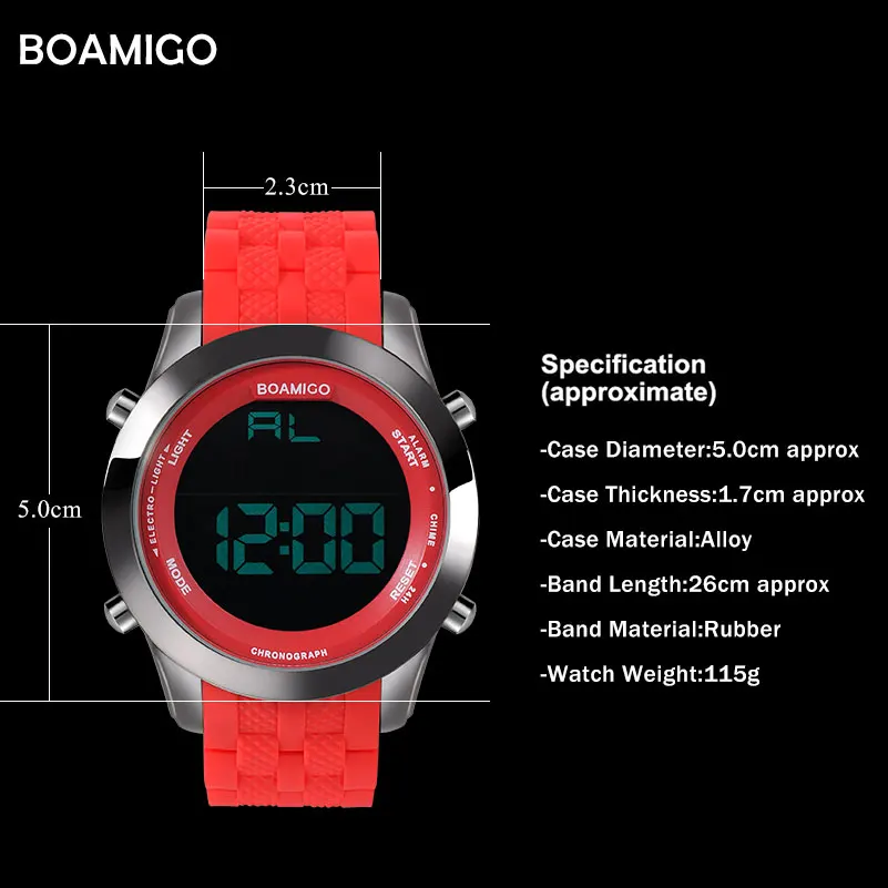 Мужские спортивные цифровые часы в стиле милитари наручные со светодиодным