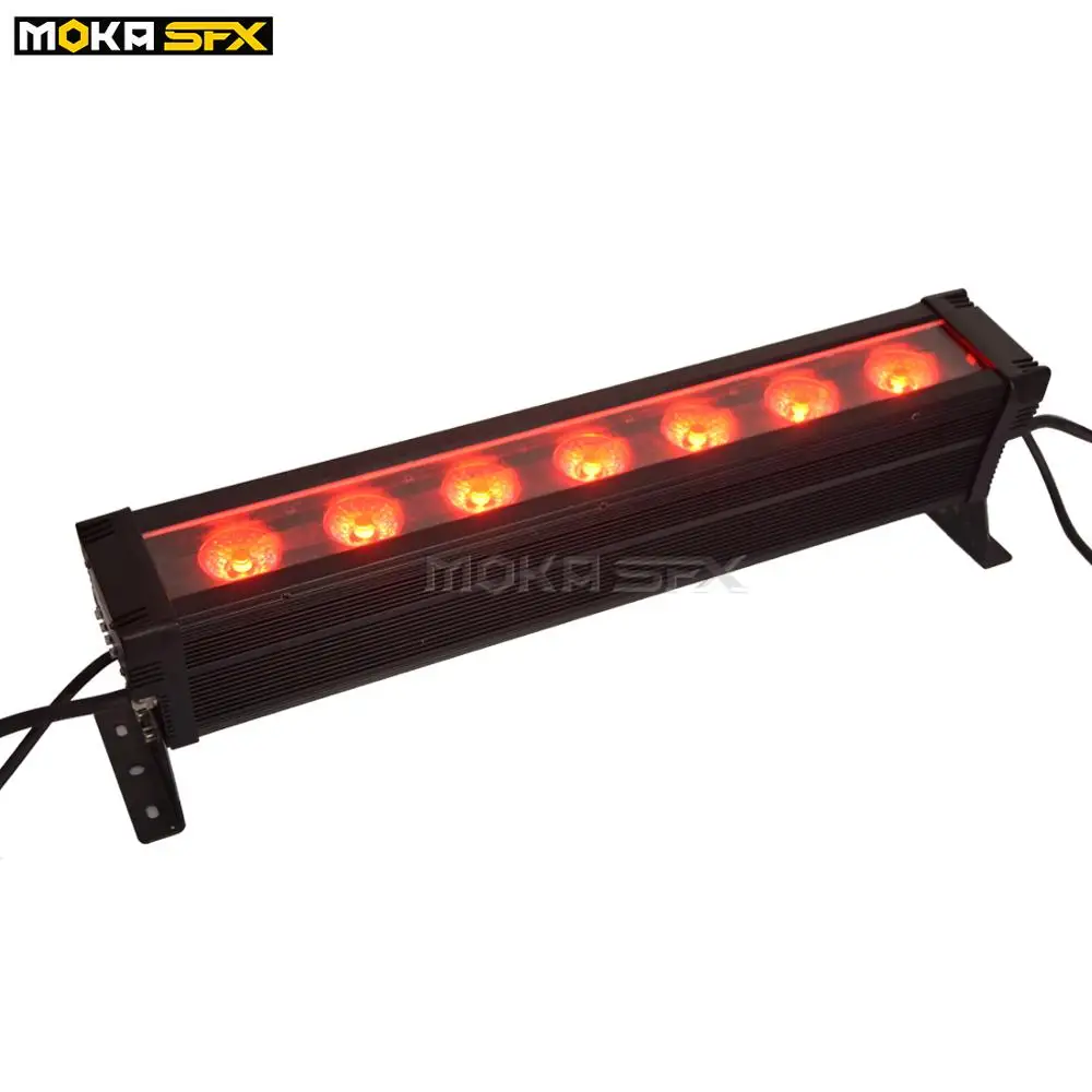 

6pcs/lot Dj Light LED Wash Light 7x30W Wall Wash Waterproof Par Light RGB 3in1 LED Bar for Dj Disco Wedding