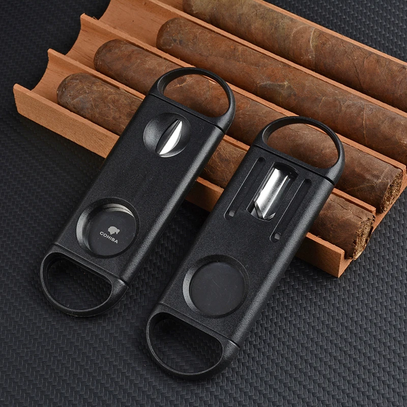 Cohiba Double Size V Blade Cigar Cutter Plastic Stainless Sharp Sigaar