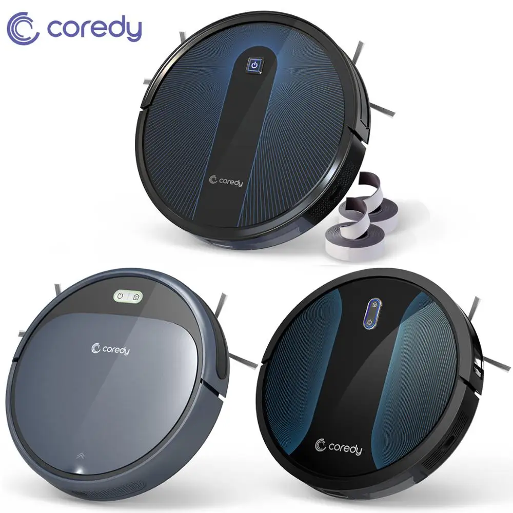 Coredy 1400pa R300 R500+ Robot Vacuum Cleaner 1600pa R650 Smart Clean Robot Floor Carpets Pet Hair Automatic Dust Sweep cleaner