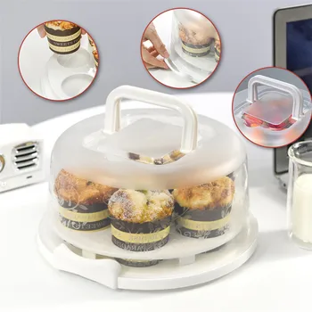 

Portable Removable Buckle Cake Box Plastic Refrigerator Food Crisper Organizer Takeout Brithday Cake Packing Box For Fruits