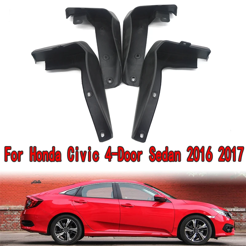 Брызговики для Honda Civic 4 двери седан 2016 2017 2018 2019 1 комплект | Автомобили и мотоциклы