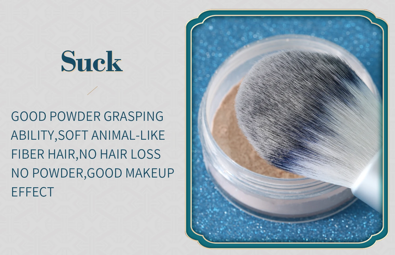 Conjunto de Escova de Maquiagem Alça de Madeira Sintético em pó Fuque Azul Alta Qualidade Macio Cabelo Blush Eyeshadow Tool Kit 10 Pçs 4 Aplicador de sombra