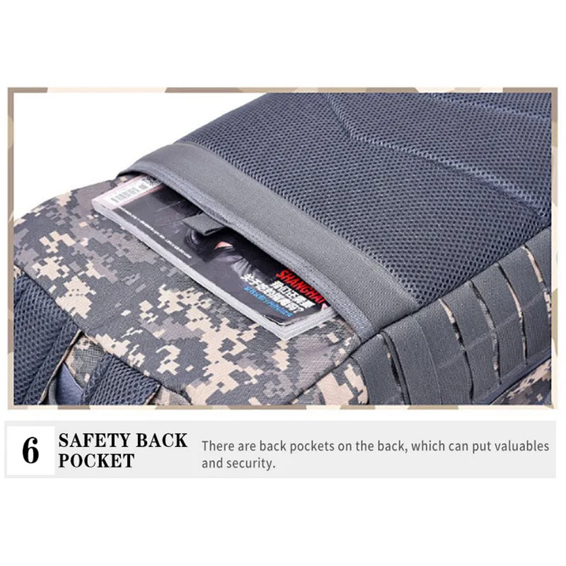 Professional outdoor bag Large Capacity Waterproof Backpack  Military Rucksack Tactical Sport Camping Hiking Fishing Hunting Bag