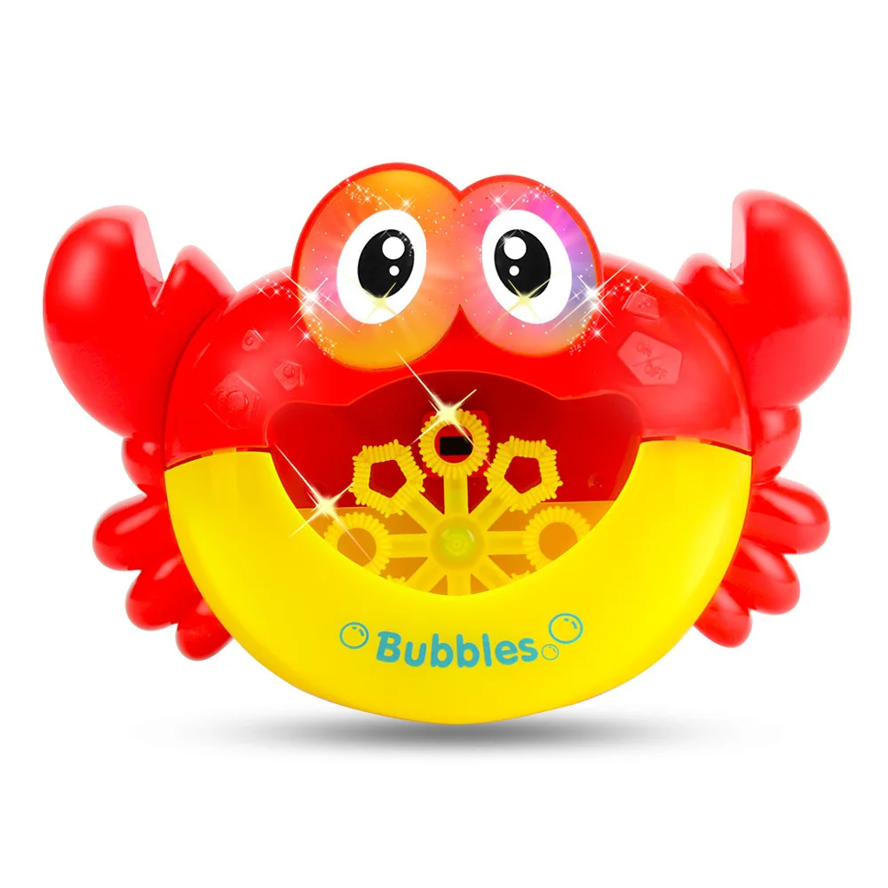 Outdoor Bubble machine Blower gun Frog Crabs Baby kids Bath Maker Swimming Bathtub Soap Water Toys for Children With Music 14