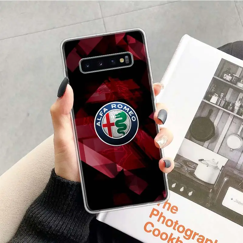 Чехол с логотипом Alfa Romeo для samsung Galaxy Note 10, 9, 8, S10+ Lite, S9, S8, J4, J6, J8 Plus,, S7, S6 Edge, мягкий чехол для телефона