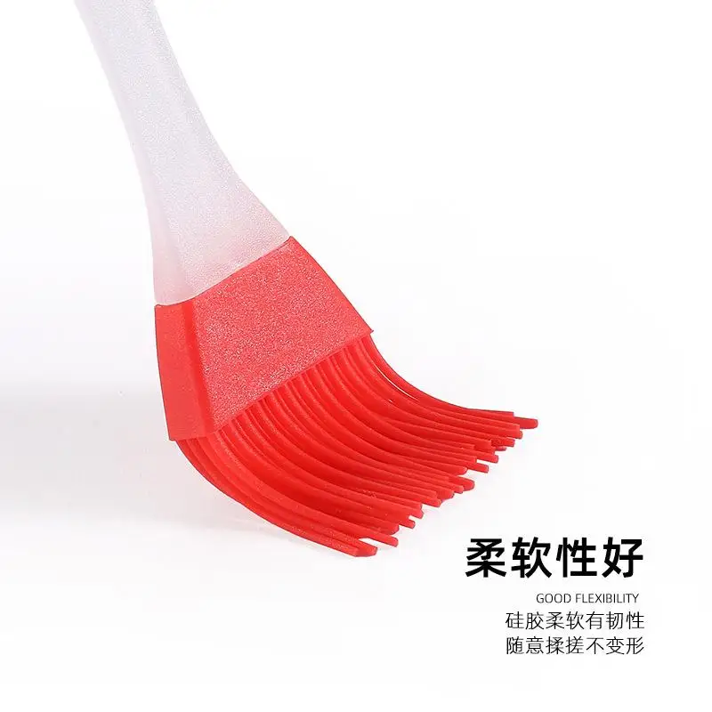 1 Pcs Silicone Brush With Plastic Handle Kitchen Accessories Barbecue Grill Oil Brushes BBQ Cooking Tools