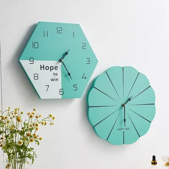 

Simple Wooden Wall Clock Home Decoration Office Large Wall Clocks Mounted Mute Watch European Modern Design Hanging Watches