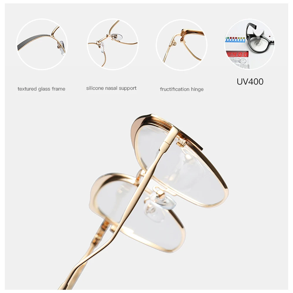 Peekaboo Модные металлические очки оправа «кошачий глаз» золотые черные белые женские очки Оптические прозрачные линзы подарки на день рождения для женщин