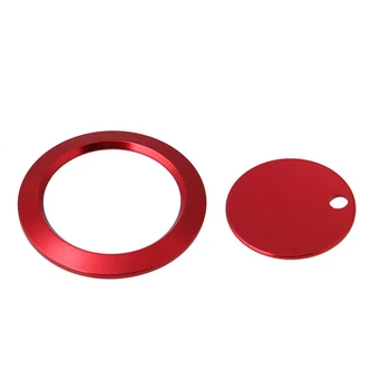 

Red Car Engine Start Button Cover Sticker Trim Ring Fit for Ford F-150 F150 2016-2018 Car Accessories