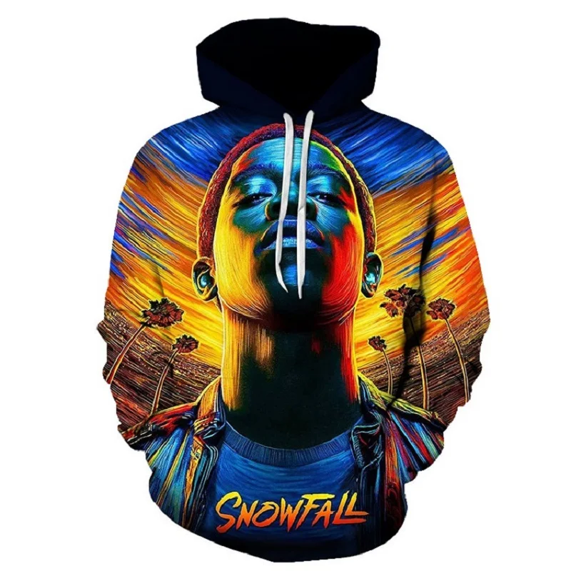 

Latest Man cool avatar Printing Tops 2019 Fashion Mens Hip hop Street clothing Hooded Sweatshirt New 3D Printing Sweatshirt Top