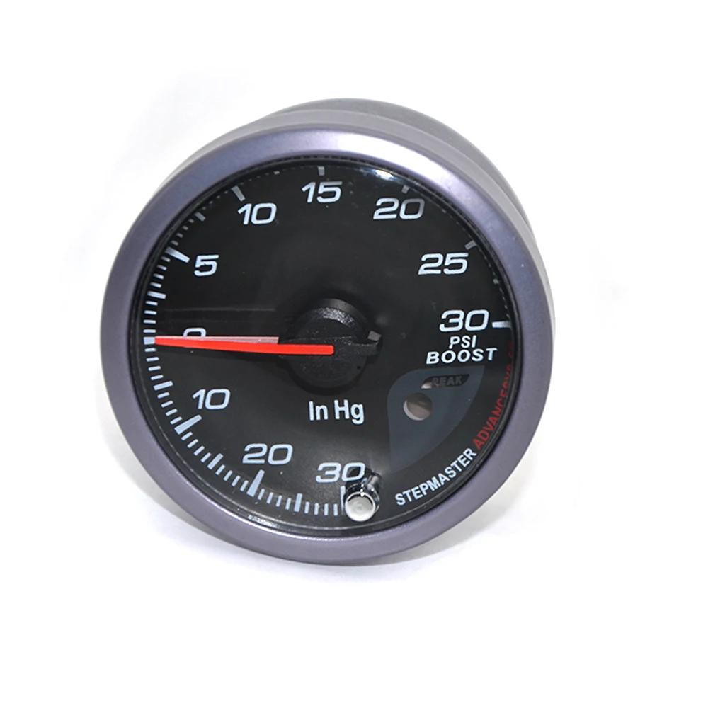 DepoTuning 60 мм 2,0 бар/3,0 Бар/-30-30 PSI турбо усилитель датчик черного цвета белый и оранжевый двойной светодиодный цветной дисплей с держателем датчика