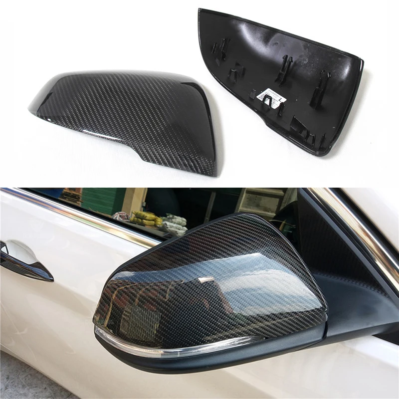 

Replacement Carbon Fiber Mirror Covers Caps Shell For BMW X1 F48 F45 F49 CF 2 Series Touring F45 F46 GT 220i 228i M235i X2 F39