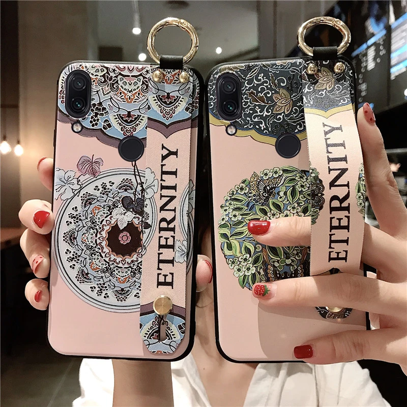 SoCouple ремешок чехол для телефона Redmi Note 6 5 5A 7 8 Pro 4X крышка для Xiaomi 9 8 5X 6X CC9 A3 Lite цветы в стиле «Ретро», держатель для мобильного телефона чехол