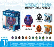 Jouet de décompression Montessori, œufs de pâques pour enfants, boules de Puzzle, boules de labyrinthe intelligentes pour enfants