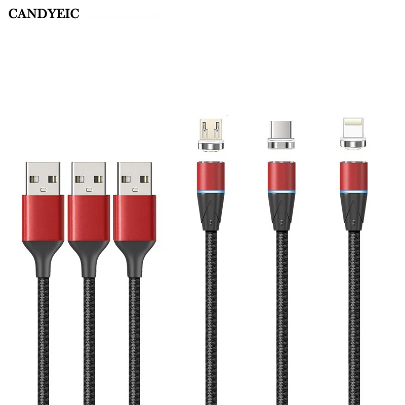 Магнитный кабель CANDYEIC MICRO USB для vivo Z5X Z3X Y3 Y91 S1PRO OPPO A7 A3 A5 R15x K1 HONOR 8C 8X 7C магнитный