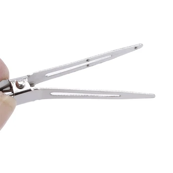 

60pcs Flat Top Narrow Single Prong Metal Alligator Clips With Bulk Craft DIY Hair Clip Durable Hair Accessories