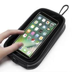 Waterproof Magnetic Motorcycle Phone Holder with Tank - Mount Bag (Black)