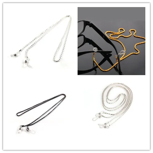 4 Colors Sunglasses Lanyards Chain Reading Glasses Metal Cords String Eyeglasses Spectacles Holders