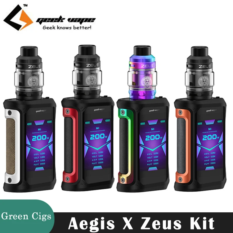 Набор для вейпа Geekvape Aegis X Zeus 200 Вт 510 Ом | Электроника