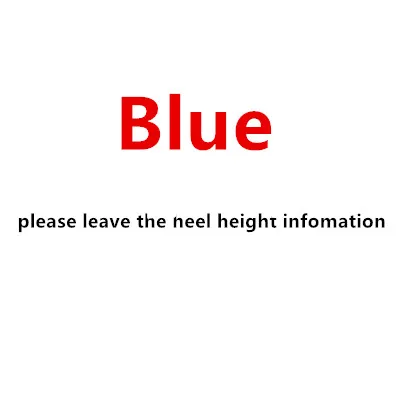 Blue M shoes B est high heels top quality - Color: Blue