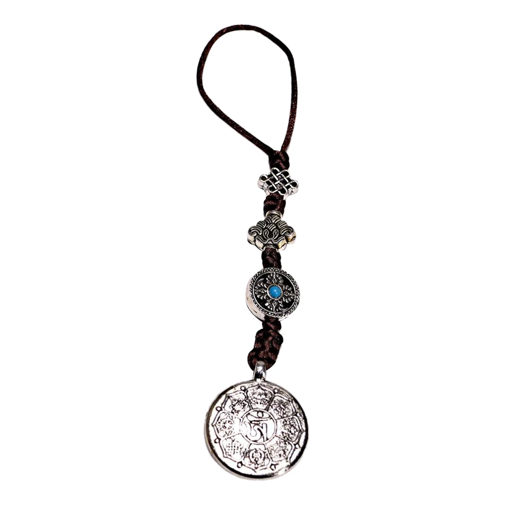 Tibetan Shamans Buddhism Eight-Trigrams Mirror Amulet Pendant M