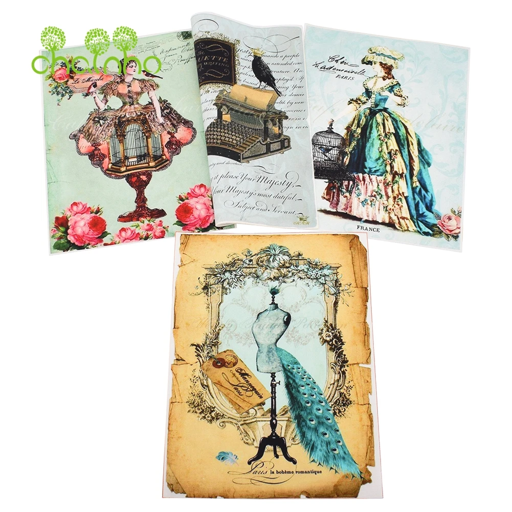 Hand Dyed Cotton Canvas Fabric,Palace Series,For DIY Sewing & Quilting Purse,Book Cover Decoration Material,15x20cm/Piece,CHD59