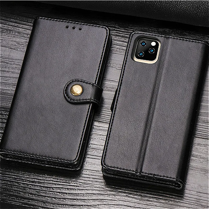 Однотонный кожаный чехол бумажник для iPhone XS 11 Pro MAX X XR 6 6S Plus 7 8 откидная крышка слот