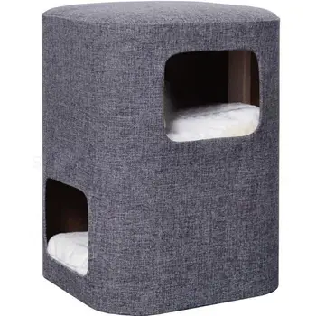 

Man And Cat Share Cat's Nest With Removable Washable Cushion, Small Cat Climbing Frame, Cat Tree Sofa, Stool, Cat Scratch Board