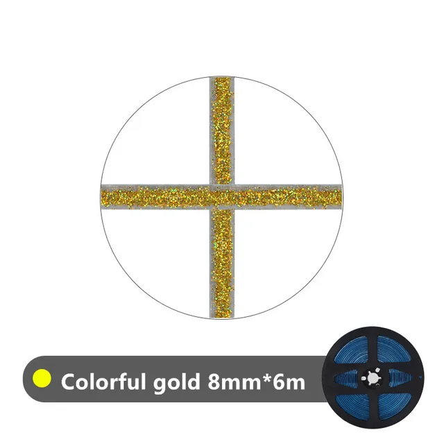 1-6M Self Adhesive Tape Waterproof Beautiful Joint Floor Seam Line Sticker Background Wall Ceiling Edge Corner Seal Home Decor Colorful gold